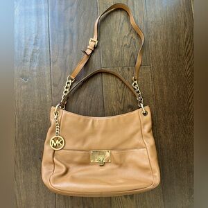 Michael Kors tan crossbody/shoulder bag